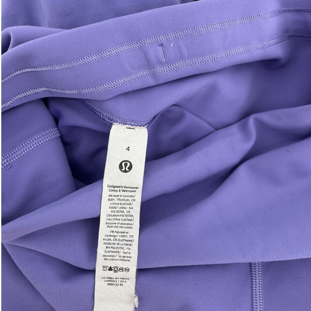 Lululemon Align High Rise Leggings Purple‎ Women's Size 4 - Picture 4 of 8